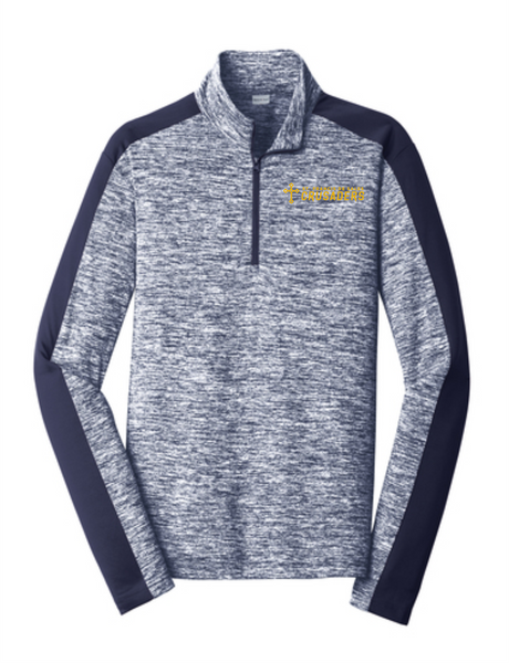 St. Francis Ladies PosiCharge® Electric Heather Colorblock 1/4-Zip Pullover