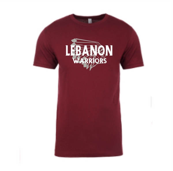 Maroon T shirt with Warriorhead