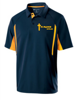 St. Francis navy and gold Holloway polo